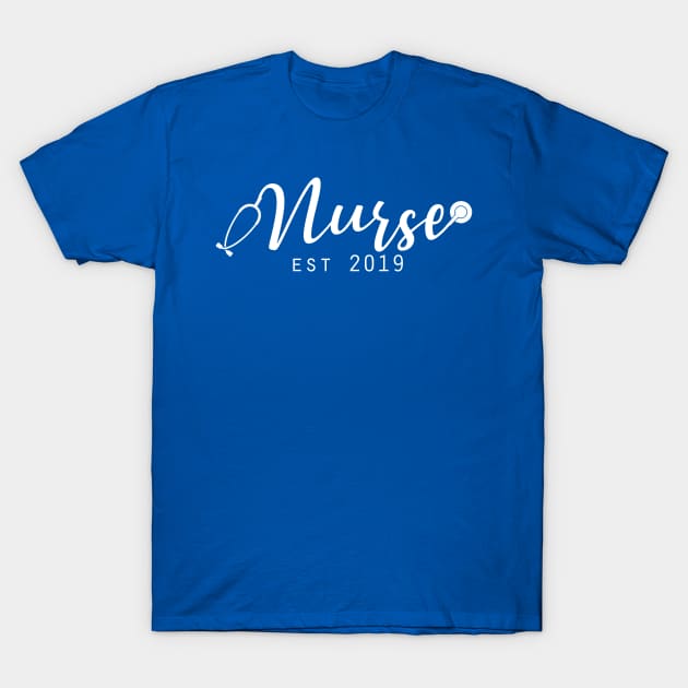 Nurse Est 2019 Graduation Shirt Gift Stethoscope Future Nurses